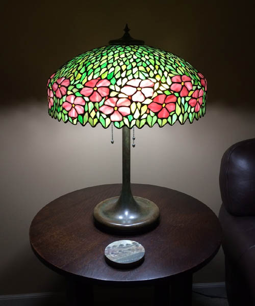 Unique Pink Periwinkle Table Lamp