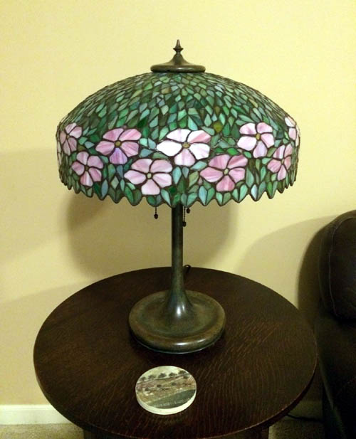 Unique Pink Periwinkle Table Lamp