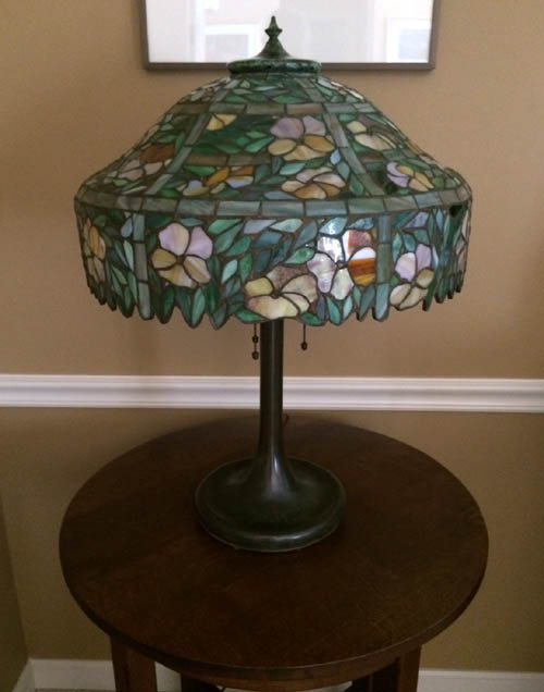 Unique Yellow Trellis Table Lamp