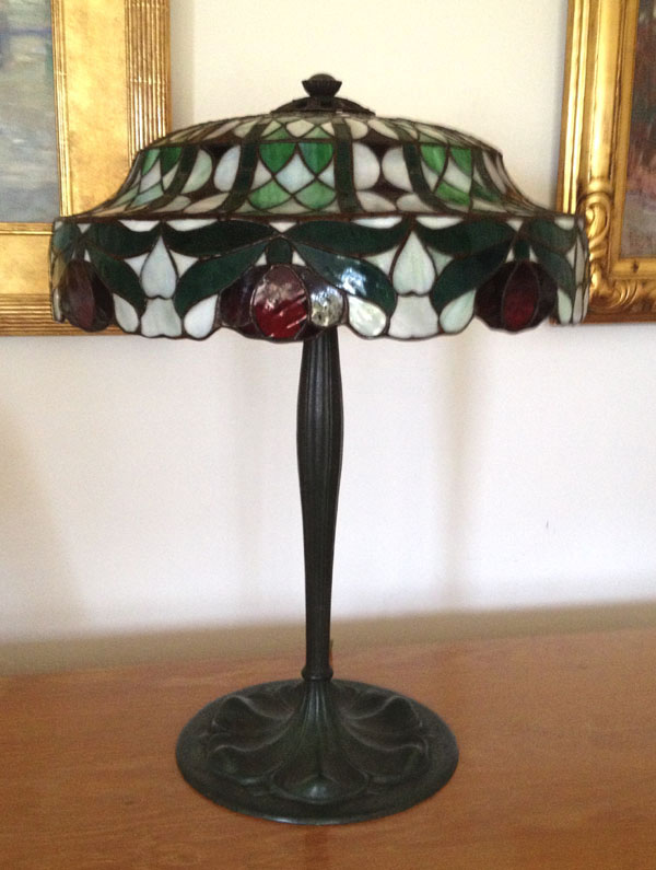 Suess Ornamental Glass Company Table Lamp