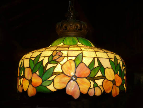 Suess Floral Border Chandelier (Attrib.)
