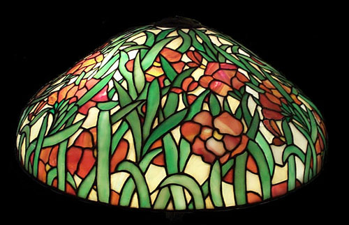 Suess Floral Leaded Lamp
