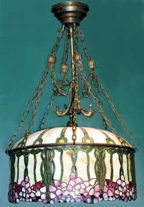 Suess Leaded Glass Chandelier