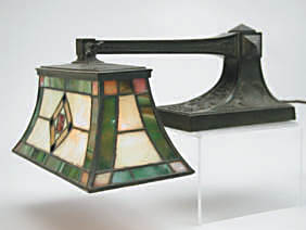 Suess Leaded Glass Piano Lamp