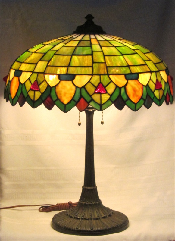Wilkinson Jewelled Leaded Glass Lamp