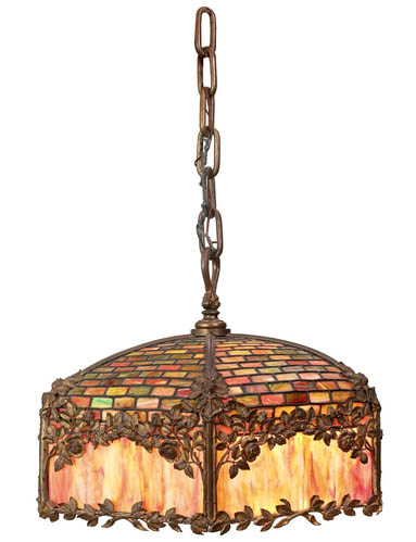 Duffner and Kimberly Leaded Glass Chandelier