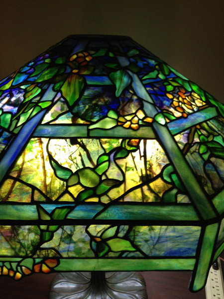 Tiffany Studios October Night Leaded Lamp