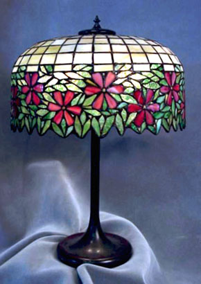 Unique Leaded Table Lamp