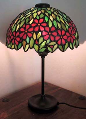 Unique Art Glass and Metal Co, Boudoir Lamp