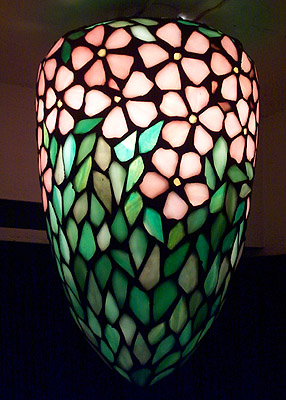Unique Art Glass & Metal Co. - 6" Periwinkle Chandelier