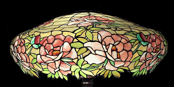 Unique Art Glass and Metal Co, Rose Floor Lamp
