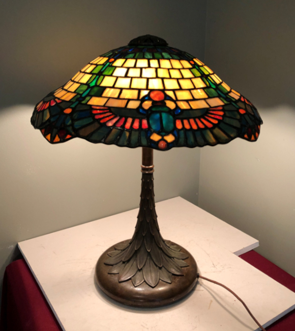 Suess Scarab Leaded Lamp