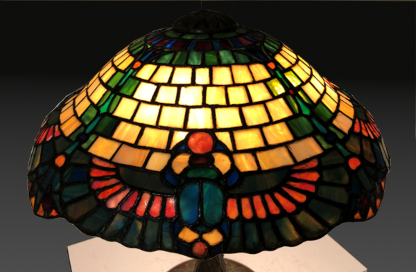 Suess Scarab Leaded Lamp