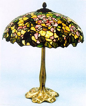 Williamson Floral Leaded Glass Lamp