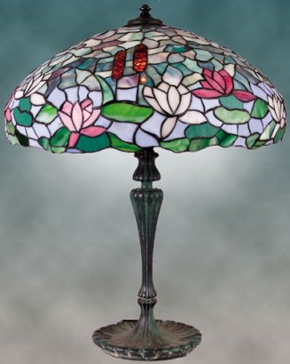 Wilkinson Waterlily Leaded Glass Lamp