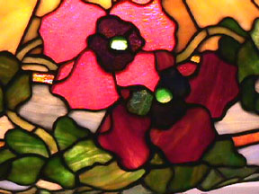 Wilkinson Poppy Leaded Glass Lamp