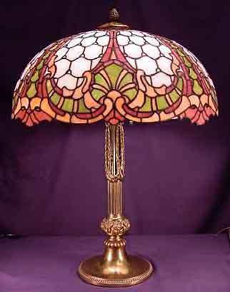 Williamson Louis XV Leaded Glass Lamp