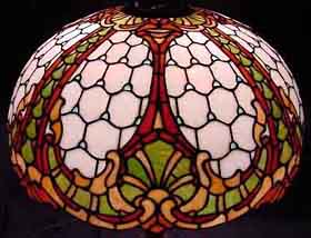 Williamson Louis XV Leaded Glass Lamp