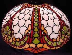 Williamson Louis XV Leaded Glass Lamp