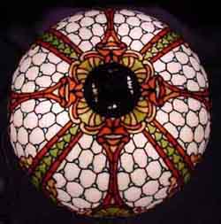 Williamson Louis XV Leaded Glass Lamp