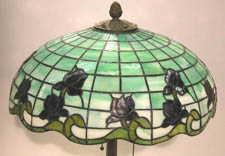 Williamson Floral Leaded Glass Lamp