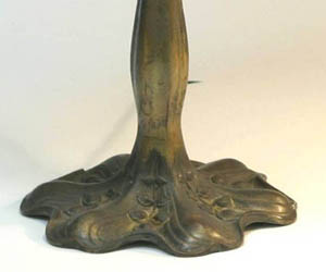 Williamson Floral Leaded Glass Lamp
