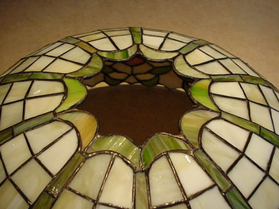 Unique Art Glass and Metal Co, Leaded Lamp