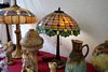 Joan Fader Antiques, Art Nouveau, Lamps, Artglass