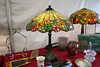 Joan Fader Antiques, Art Nouveau, Lamps, Artglass