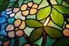 Suess Ornamental Glass Company Floral Table Lamp, 24