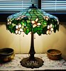 J.A. Whaley Floral Border Table Lamp