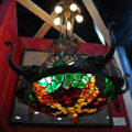Massive Austrian Elephant Chunk Glass Chandelier, Toulouse Antiques, Los Angeles